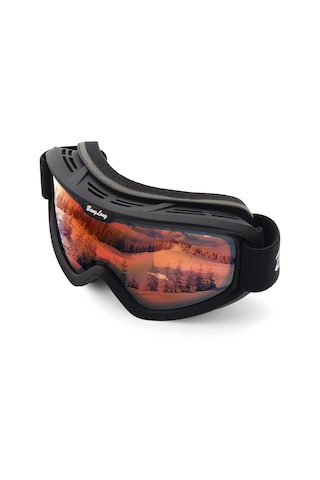 Geeksen Xh121 Patenti Eu Sprey Gözlüğü: İki Katmanlı Buhar Engeli, 100% Uv Koruma, Sürtünme Dayanıklı, Kar Sporları İçin Siyah-pembe Lens Siyah & Pembe