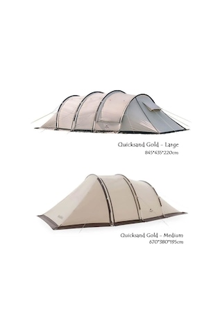 Naturehike Cloud Vessel Upf50+ Snow Skirt 4-6 Kişilik Tünel Çadır Quicksand Gold - M Kum