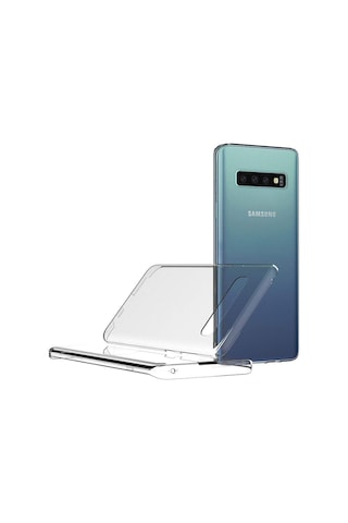 Teknomoda Samsung Uyumlu Galaxy S10 360 Derece Kilif Seffaf Silikon Ön Arka 397704629