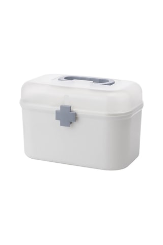 Yuntech01 Büyük Boy Ev İçi Tıbbi Sandık - Çeşitli İlaçları Sınıflandırarak Saklama, Taşınabilir Sağlık Kutusu Mavi