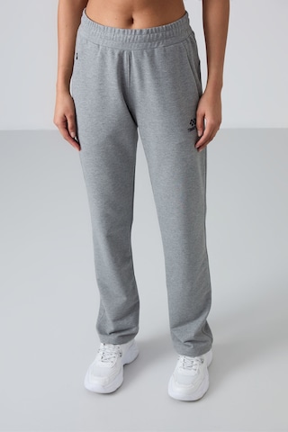 Tommy Life Gri Melanj Gizli Fermuar Cepli Rahat Form Klasik Paça Kadın Eşofman Alt - 94148 GRİ MELANJ