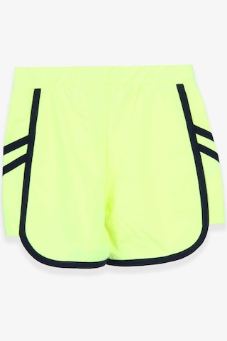 Breeze Kız Çocuk Şort Pullu Kalpli 3-7 Yaş, Neon Yeşil Çok Renkli