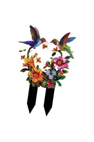 Pazly Kuşlar Homyl Hayvan Düz Dekoratif Çiçek Bahis Bahçe 2d Ga