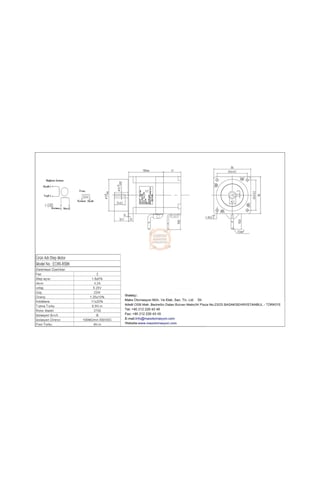 Frenli Step Motor 8.5 Nm Eo86-85bk Nema34 12.7 Mm Mil Jkon-tek