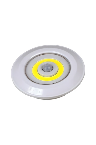 Hareket Sensörlü Led Lamba Beyaz Işık Cob Led Pilli Led Kablosuz