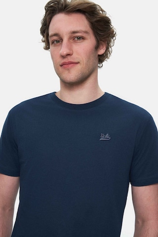 Ucla Harper Lacivert Bisiklet Yaka Nakışlı Standard Fit Erkek Tshirt Lacivert