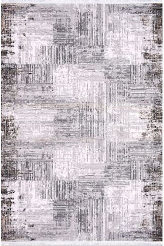 Çam Halı Crea Plus Stone Roxanne 17187 Krem Gri Modern Desenli Makine Halısı
