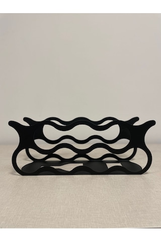 Api Design Dekoratif Metal Şarap Rafı 8'li