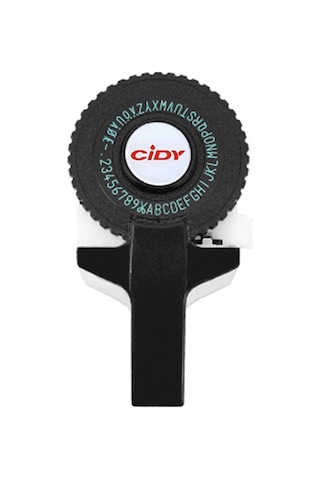 Tenfowee Siyah Mini Etiket Yazıcı - 9mm Genişliğinde 2 Adet Bant 1 Siyah + 1 Rastgele Renk - Plastik Malzeme - 47g Hafif - El Defteri Dekorasyonu İçin