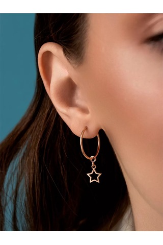 Veronika Kongo Küpe Yıldızı Gümüş 925 Ayar Altın Kaplama 34832785 Altın