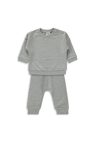 Civil Baby Basic 6-18 Ay Takım - Gri Grimelanj