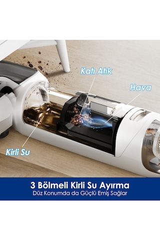 Tineco Floor One S6 Stretch Pro Kablosuz Akıllı Islak Kuru Süpürge