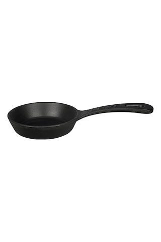 Lava Döküm Yuvarlak Kızartma Tavası Yekpare Saplı. Çap(Ø)12cm.