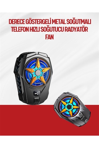 Oyunlar İçin Telefon Soğutucu - 65-85 Mm Uyumlu, Dijital Ekranlı