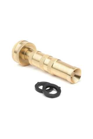 Tongxida 2 Adet Kaliteli Bakır Bahçe Hortumu Uçunağı, 3/4 Ayarı, Akışı Dönerek Regüle Edin, 10 Adet Kauçuk Washer İle Pratik