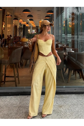Havens Salgu Büstiyer & Pantolon Takım Sarı