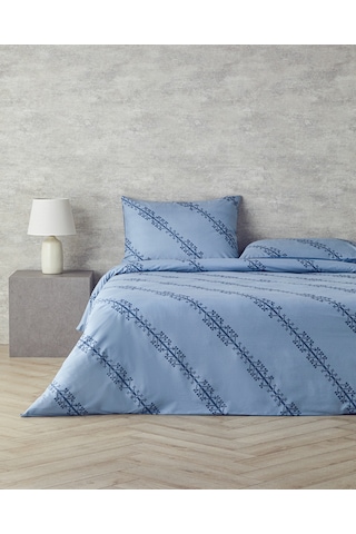Etamine Line Pamuklu Ranforce King Size Nevresim Seti 240x220 Cm Mavi MAVI Mavi