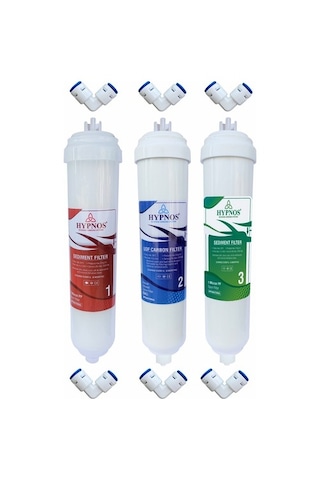 Hypnos Reverse Osmosis System Ön Filtre Seti Kapalı Kasa Su Arıtma Cihazı Filtresi