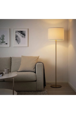 Ikea Beyaz Estetik Lambader - Yer Lambası