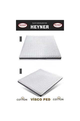 Uzunbebe Heyner Sleep 90X200 Visco Yatak Pedi 90*200 Ortopedik Visco Ped C