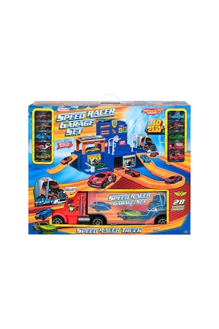 Toysan Speed Racer Tırlı 10 Metal Araçlı Garaj Toy-88