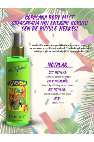 Eda Taşpınar Copacabana Tropikal Vücut Spreyi 200 ML