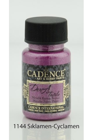 Cadence Dora Textile Metalik Kumaş Boyası 50Ml - 1144 Sıklamen