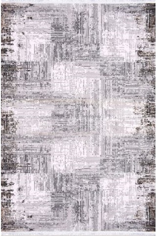 Çam Halı Crea Plus Stone Roxanne 17187 Krem Gri Modern Desenli Makine Halısı