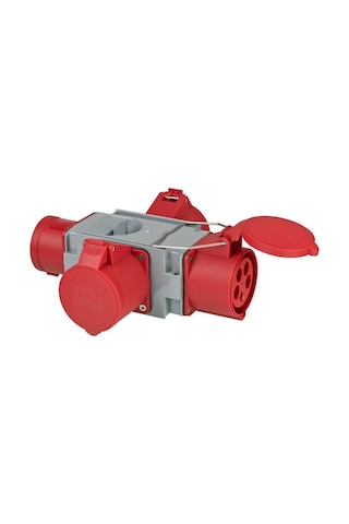 Brennenstuhl Cross Serisi Cee Adaptör Güç Dağıtıcısı Ip44 1x Cee Fişi 400v/32a Ve 3x Cee Prizleri 400v/32a Dış Mekan Çoklayıcı Ve Dönüştürücü Priz