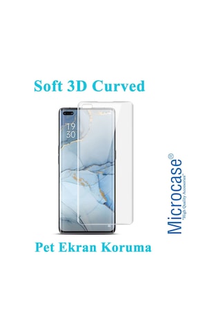 Microcase Oppo Reno 3 Pro Full Koruma Curved 3D Pet Film