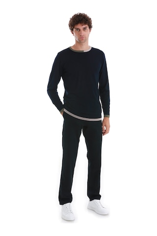 Hatemoğlu Lacivert Regular Fit Düz Bisiklet Yaka Yünlü Triko Kazak 34122023a001 005 Lacivert