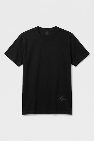 Tommy Life Siyah Standart Fit Baskılı Kısa Kollu Erkek T-shirt - 88440
