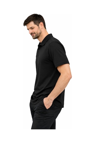 Mekaizen Erkek Slim Fit Polo Yaka Tişört Dar Kesim Basic Kısa Kollu Günlük T-shirt SIYAH