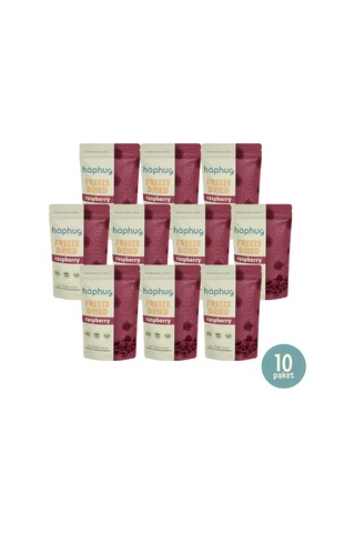 10'lu Paket Freeze Dried Frambuaz - Dondurularak Kurutulmuş Frambuaz 20g X 10 1 Adet