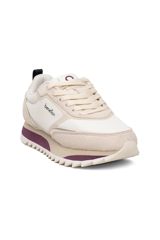 United Colors Of Benetton Benetton Bnı-11133 Kadın Klasik Sneaker Bej Bej
