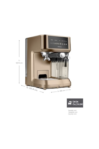 Karaca Mycaffe Barista S10 Espresso Latte Ve Cappuccino Makinesi