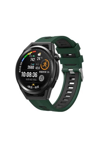 Galaxy Watch 42mm Krd-55 Uyumlu Kordon-els-yeşil-siyah