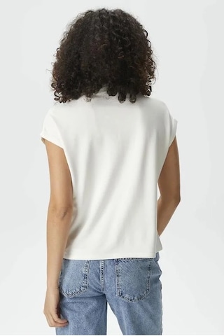 Kadın Nautica Kısa Kollu Relaxed Fit Polo Gömlek - Beyaz Beyaz