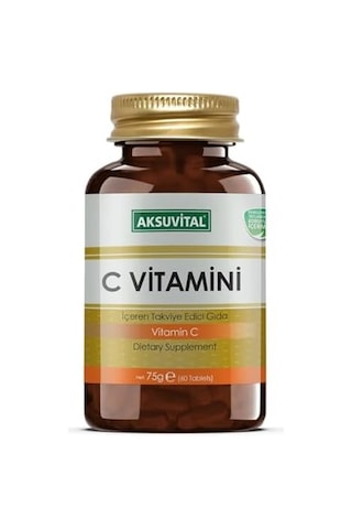 Vitamin C 60 Tablet 1250 Mg 1 Paket 1 X 1 Adet