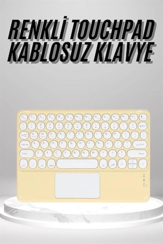 Mey Najmaddin Touchpad Uyumlu Bluetooth Klavye Slim Kablosuz Wifi Q Klavye Najmaddin