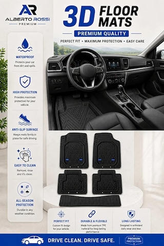 Fiat Doblo Kargo 2001-2023 Model Uyumlu Venüs Siyah 5d Havuzlu Paspas Yumuşak Kaymaz Taban