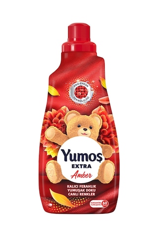 Yumoş Extra Konsantre Çamaşır Yumuşatıcısı Amber 1440 Ml 60 Yıkama 4 Adet 4'lü Set