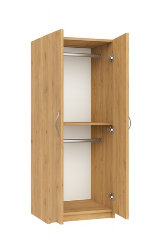 Sahar Giyinme Dolabı - Çok Amaçlı Dolap - Gardırop 60 Cm-2 Kapaklı Atlantik Çam