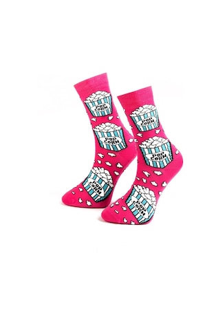 Ozzy Socks Pop Corn Desenli Çorap (407226998) Çok Renkli