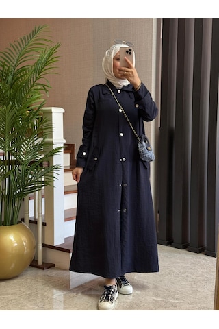 Esra Butik78 Siyah Renk Büyük Beden Uyumlu Yazlık Paraşüt Kumaş Tesettür Kap