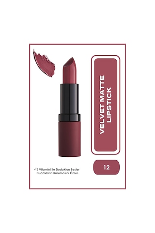 Golden Rose Velvet Mat Ruj 12