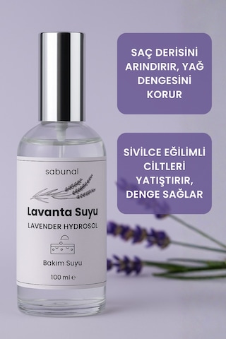 Lavanta Suyu 100 Ml Arındırıcı Ve Dengeleyici Cilt & Saç Toniği Hidrosol