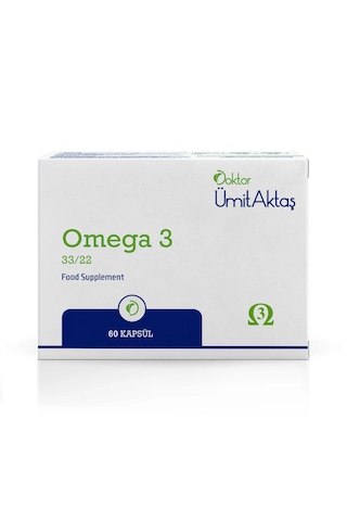 Dr. Ümit Aktaş Omega 3 33/22 Takviyesi 60 Kapsül