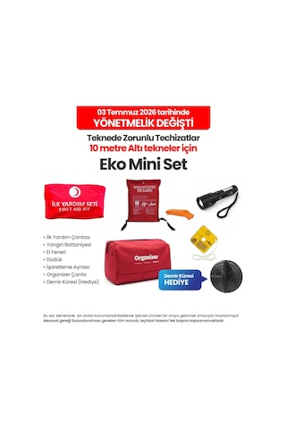 Eko Mini Set 10 Metre Altı Tekneler İçin Yeni Yönetmeliğe Uygun Zorunlu Tekne Teçhizatı Eko Mini Set 10 Metre Altı Tekneler İçin Yeni Yönetmeliğe Uygun Zorunlu Tekne Teçhizatı