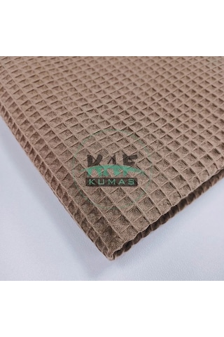 Waffle Pike Bornozluk Kumaş 100% Pamuk W-48 Kahverengi